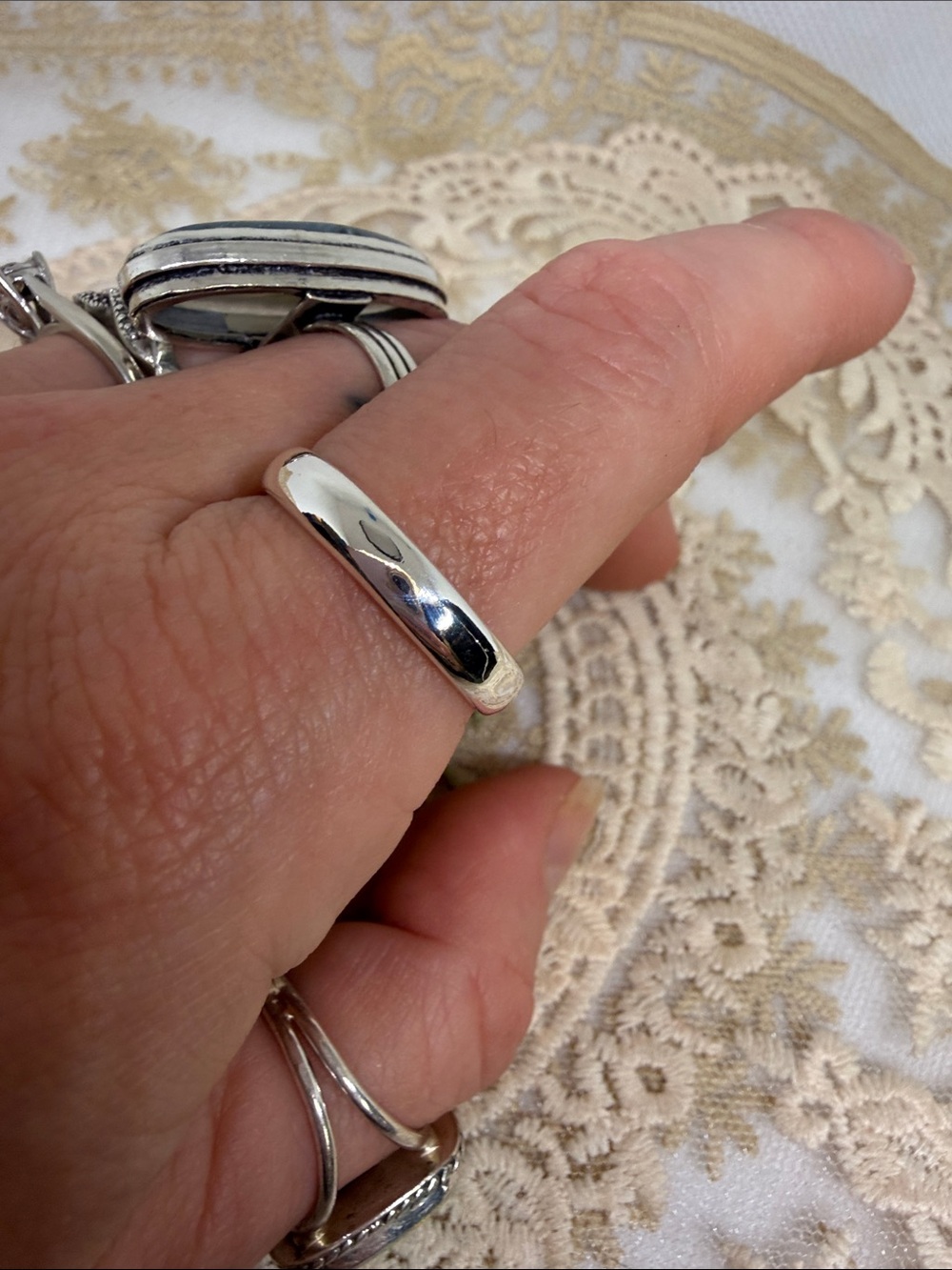 925 Sterling Silver Men’s Band Ring Size 9.75 – Classic Minimalist Unisex